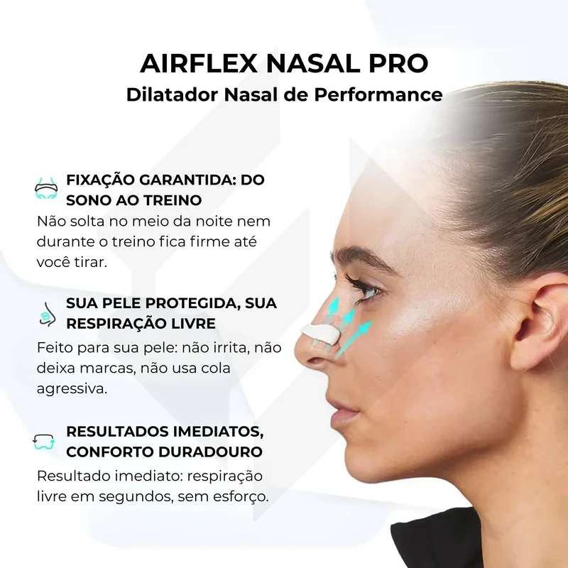 Vista geral do dilatador nasal AirFlex Pro